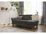 Recamiere HOME AFFAIRE "Conville", braun (espresso), B:194cm H:84cm T:93cm, 100% Polyester, Sofas, Recamiere, incl. Kopfteilverstellung, Federkern, wahlweise mit Bettkasten
