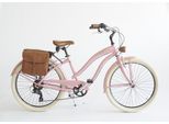Cityrad "Cruiser 26 Zoll SUN ON THE BEACH Lady rosa", rosa, VENICE - I LOVE ITALY, Fahrräder, Damen, 26 Zoll (66,04cm) hinten: 26 Zoll (66,04cm), Cityrad