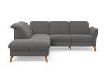 Ecksofa SIT & MORE "Romero L-Form", grau, B:250cm H:91cm T:220cm, 90% Polyester 10%Polyamid, Sofas, Ecksofa, wahlweise mit oder ohne TV-Funktion, Bettfunktion, Bettkasten