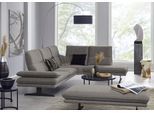 Ecksofa W.SCHILLIG "broadway, Designsofa, toller Sitzkomfort, zeitlos, elegant, L-Form", grau (grau s22), B:284cm H:94cm T:224cm, Flachgewebe S22 (100% Polyester), Sofas, Ecksofa, Sitztiefenverstellung, Kopfteil- & Seitenteilverstellung, Breite 284cm