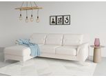 Ecksofa SIT & MORE "Sinatra L-Form", beige (creme), B:258cm H:85cm T:170cm, 100% Polyester, Sofas, Ecksofa, mit Recamiere, optinal mit Kopfteilverstellung und Armteilfunktion