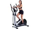 Crosstrainer-Ergometer CHRISTOPEIT SPORT "Eco 2000", grün (silberfarben, schwarz, grün), CrosstrainerB:66cm H:161cm L:120cm, Crosstrainer-Ergometer, 150 kg max. Benutzergewicht, 24 Widerstandsstufen, B:66cm H:161cm L:120cm