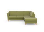 Ecksofa SIT & MORE "Visby L-Form", grün, B:248cm H:87cm T:213cm, Sofas, Ecksofa, Wahlweise mit Bettfunktion und Stauraum, frei im Raum stellbar
