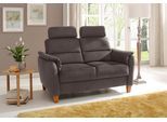 2-Sitzer HOME AFFAIRE "Palmera, B: 149 cm", braun (mokka), B:149cm H:89cm T:89cm, 100% Polyester;Struktur (100% Polyester);Luxus-Microfaser in Lederoptik (100% Polyester), Sofas, 2-Sitzer, mit Federkern