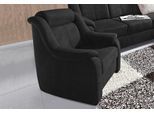 Sessel SIT & MORE "Basel", schwarz, B:85cm H:98cm T:95cm, Luxus-Microfaser (aus 100% Polyester);NaturLEDER (echtes Rindsleder);SOFTLUX-Kunstleder;Altara Nubuck, die kuschelweiche Luxus-Microfaser (aus 100% Polyester), Sessel, Sessel