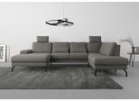 Wohnlandschaft SIT & MORE "Cinturo U-Form", grau, B:345cm H:91cm T:226cm, Sofas, Wohnlandschaft, inklusive Sitztiefenverstellung und Federkern, Sitzhöhe 48 cm