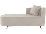 Recamiere HOME AFFAIRE "Hulby", beige (natur), B:182cm H:82cm T:90cm, 100% Polyester, Sofas, Recamiere, wahlweise mit und ohne Hocker und Armlehne links oder rechts