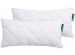 Microfaserkissen FAN "Hollofil Active m. MF-Bezug", weiß, B:40cm L:80cm, Bezug: 100% Polyester, Kopfkissen, Microfaserkissen, volles Temperatur- und Feuchtigkeitsmanagement