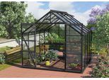 Gewächshaus VITAVIA "Mars 6700", schwarz, B:257cm H:231,8cm T:258cm, Gewächshäuser, Gewächshaus, Alu-Profile, 3 mm Sicherheitsglas