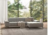 Ecksofa SIT & MORE "Cool L-Form", grau (hellgrau), B:290cm H:79cm T:185cm, Sofas, Ecksofa, wahlweise mit Kopfteilverstellung und Vorziehsitz, motorisch
