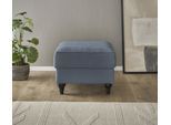 Hocker HOME AFFAIRE "WESTMINSTER", blau (marineblau), B:65cm H:50cm T:65cm, 92% Polyester / 8% Nylon, Hocker, Hocker, mit Federkern-Polsterung