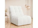 Sessel HOME AFFAIRE "AURELIAN, Love Seat XXL, Lese-Sessel, Big-Sessel", weiß, B:88,5cm H:95,5cm T:130cm, 100% Polyester, Sessel, Sessel, mit Wellenunterfederung, Velours, Struktur fein, Struktur grob