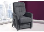 TV-Sessel SIT & MORE "Charlie", grau (dunkelgrau), B:76cm H:103cm T:91cm, Altara Nubuck, die Luxus-Microfaser aus 100% Polyester;Luxus-Kunstleder;novalife- die ganz besondere Luxus-Microfaser (aus 54% Acryl, 25% Polyamid, 14% Polyester, 7% Baumwolle);Naturleder (echtes Rindsleder), Sessel, TV-Sessel, wahlweise mit Motor und Aufstehhilfe