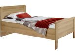 Bett WIEMANN "Mainau", braun (bianco, eiche, nachbildung), B:109cm H:94cm L:207cm, Betten, Bett, 4-fach Liegehöhen-Verstellung
