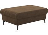 Polsterhocker COTTA "Kitty, B: 100 cm", braun (espresso), B:100cm H:45cm T:65cm, 88% POLYESTER (PES) 12% POLYAMID (PA), Hocker, Polsterhocker, individuell zu kombinieren