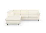Ecksofa SIT & MORE "Marano L-Form", beige (creme), B:252cm T:216cm, 98% Polyester, 2% Polyamid, Sofas, Ecksofa, inklusive Kopfteilverstellung, wahlweise mit Bettfunktion, Bettkasten