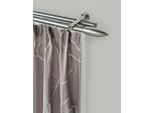 Gardinenstange GARESA "CARTOUCHE", silber (edelstahlfarben), L:320cm, Metall, Gardinenstangen, Gardinenstange, Vorhanggarnitur, verlängerbar, Wandmontage, edelstahl optik