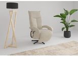 TV-Sessel SIT & MORE "TV Dance", beige (sand), B:74cm H:112cm T:82cm, 100% Polyester, Sessel, TV-Sessel, wahlweise manuell oder elektrischer Funktion mit Akku