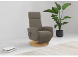 TV-Sessel HOME AFFAIRE "Rochelle, inkl. Kopfteilverstellung & 360 Drehfunktion", braun (schlamm), B:71cm H:110cm T:82cm, 100% Polyester, Sessel, TV-Sessel, TV-Sessel mit Drehfunktion 360 Grad