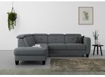 Ecksofa SIT & MORE "Belluci L-Form", grau, B:249cm H:85cm T:195cm, Sofas, Ecksofa, inklusive Federkern, wahlweise mit Bettfunktion und Bettkasten
