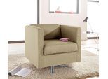 Sessel HOME AFFAIRE "Bob Drehsessel, Clubsessel und Cocktailsessel - alles passt", beige, B:72cm H:71cm T:75cm, Feinstruktur weich (92% Polyester, 8% Nylon);Struktur fein ( 100% Polyester);Struktur (30% Polyester, 70% Polyacryl);Struktur grob (40% Polyester, 60% Polyacryl), Sessel, Sessel, drehbar mit Sternfuß