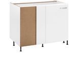 Eckunterschrank OPTIFIT "Parma", weiß, B:100cm H:87cm T:58,4cm, Holzwerkstoff, Schränke, Eckunterschrank, Breite 100 cm