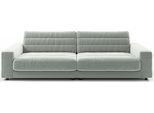 Big-Sofa 3C CANDY "Stripes Megasofa, tolle Verarbeitungsdetails, bequem, Breite 296cm", grau, B:296cm H:83cm T:125cm, 100% Polyester, Sofas, Big-Sofa, Lose Rückenkissen, mit feiner Quersteppung