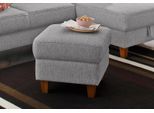 Polsterhocker HOME AFFAIRE "Palmera, B: 58 cm", silber, B:58cm H:48cm T:58cm, 100% Polyester;Struktur (100% Polyester);Luxus-Microfaser in Lederoptik (100% Polyester), Hocker, Polsterhocker, mit Stauraum, Federkern