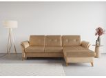 Ecksofa SIT & MORE "Göteborg", braun (macchiato), B:268cm H:90cm T:176cm, Sofas, Ecksofa, Sitztiefenverstellung und Federkern, wahlweise mit Bettfunktion