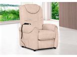 TV-Sessel SIT & MORE "Bastian", beige (creme), B:75cm H:110cm T:92cm, Kunstleder SOFTLUX;Luxus-Microfaser ALTARA NUBUCK (100% Polyester);Luxus-Microfaser ALTARA NUBUCK (95% Polyester / 5% Baumwolle), Sessel, TV-Sessel, wahlweise manuell verstellbar oder mit Motor und Aufstehhilfe