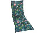 Liegenauflage GO-DE "für Rollliegen", blau (petrol), B:190cm H:8cm T:60cm, Obermaterial: 65% Polyester, 35% Baumwolle, Polsterauflagen, Liegenauflage