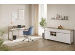 Büromöbel-Set HOME AFFAIRE "Stranda im Scandi-Style, Home Office, Büro in zwei Farben verfügbar", weiß skandi eiche, Holzwerkstoff, Arbeitsmöbel-Sets, Büromöbel-Set, enthält Schreibtisch, Sideboard und Wandboard