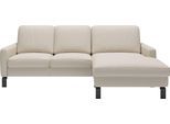Ecksofa HOME AFFAIRE "Lecce, L-Form, Federkernpolsterung, Breite 224 cm", beige, B:224cm H:86cm T:164cm, 100% Leder, Sofas, Ecksofa, inkl. saugroboterfreundliche Höhe & schmale Armlehnen