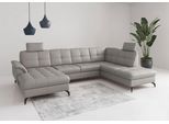 Wohnlandschaft SIT & MORE "Zora", light grau, T:212cm, Sofas, Wohnlandschaft
