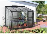 Anlehngewächshaus VITAVIA "Osiris 5200", schwarz, B:262cm T:201cm, Gewächshäuser, Anlehngewächshaus