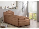 Polsterbett MAINTAL, braun (cappuccino), B:110cm, Betten, Polsterbett