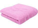 Duschtuch ROSS "Cashmere feeling", lila (mauve), B:75cm L:140cm, Frottier, Baumwolle, Handtücher, Duschtuch, 100% Baumwolle, mit Wellen-Bordüre, große Farbauswahl
