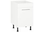 Spülenschrank WIHO KÜCHEN "Ela", weiß (front und korpus: weiß), B:50cm H:86,5cm T:58cm, Schränke, Spülenschrank, Breite 50 cm, höhenverstellbare Füße