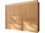 Kleiderschrank HOME AFFAIRE "Léopoldine, aus Kernbuche, inkl. Passepartout", beige (kernbuche), B:307cm H:226cm T:62cm, Massivholz, Schränke, Kleiderschrank, Massivholz-Kleiderschrank, im 50 cm Raster planbar