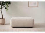 Polsterhocker HOME AFFAIRE "Torge, Hocker in Cord, Samtvelours oder Struktur", beige (hellbeige), B:100cm H:42cm T:68cm, 100% Polyester, Hocker, Polsterhocker, passend zur Serie Torge, rechteckig, bequemer Sitzkomfort