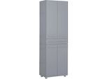 Hochschrank OPTIFIT "Bern", blau (basalt), B:60cm H:183,7cm T:34,6cm, Holzwerkstoff, Schränke, Hochschrank