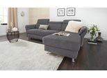 Ecksofa SIT & MORE "Avignon L-Form", grau, B:259cm H:97cm T:172cm, Flachgewebe (90% Polyester, 10% Polyamid);Luxus-Microfaser (100% Polyester);Struktur (100% Polyester), Sofas, Ecksofa, Kopfteilverstellung, wahlweise mit Bettfunktion und Bettkasten