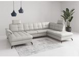 Wohnlandschaft SIT & MORE "Zora", reinweiß, T:212cm, Sofas, Wohnlandschaft