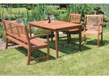 Garten-Essgruppe GARDEN PLEASURE "MADISON", braun (braun, braun, braun), B:290cm H:90cm T:150cm, FSC-zertifiziertes Massivholz, Sitzmöbel-Sets, Garten-Essgruppe, aus langlebigem Eukalyptusholz
