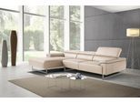 Ecksofa EGOITALIANO "Malika, edel und bequem, Designsofa mit hochwertigen Bezügen, L-Form", weiß (paper), B:287cm H:94cm T:165cm, Leder »BULL« (echtes Rindsleder). Geschliffenes, pigmentiertes und behandeltes Rindsleder mit einer Dicke von 1, 3-1, 5 mm. Dieses Leder zeigt eine ziemlich weiche Hand mit einem halb undurchsichtigen Aussehen. Es handelt sich um ein geschütztes Leder. Eine leichte Deck
