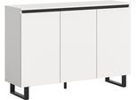 Sideboard HOME AFFAIRE "TOMA, Breite: 120 cm, mit Metall-Kufen-Fuß, 3 Türen, 3 Einlegeböden", weiß, B:120cm H:84cm T:36cm, Sideboards, Sideboard, Anrichte, Kommode, Schrank, Board, Higboard