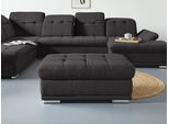 Hocker COTTA "Holiday", braun (mud), B:112cm H:46cm T:72cm, 100% Polyester, Hocker, Hocker