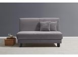 Schlafsofa ELL + ELL "Enny", grau, B:145cm H:85cm T:100cm, 92% Polyester 8% Nylon, Sofas, Schlafsofa
