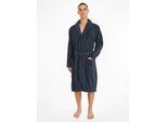 Bademantel Gr. M, blau (navy), M (50), Baumwoll-Webfrottier, TOMMY HILFIGER UNDERWEAR, Hausmäntel, Bademantel, mit aufgesetzten Taschen, Topseller