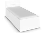 Stauraumbett RAUCH "Doppelbett Einzelbett Bett für kleine Räume Stauraum JOEL", weiß (alpinweiß), B:95cm H:90cm L:209cm, Betten, Stauraumbett, praktische Bettschubkästen für zusätzlichen Stauraum MADE IN GERMANY